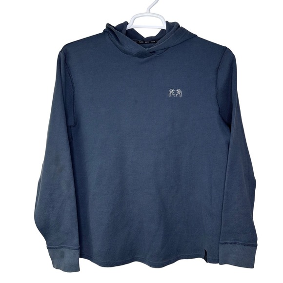 KUIU Other - Kuiu Waffle Knit Thermal Pullover Hoodie Mens Large Slate Blue Baselayer Hunting